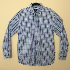 Tommy Hilfiger Mens Striped Long Sleeve Dress Shir